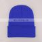 Customize Wholesale Multicolor Hooded Hat Solid Color Knitted Unisex Woolen Caps