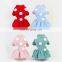 Woolen yarn pet sweater dress wholesale blank polka dot dog sweater