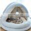 Manufacturer wholesale warm plush soft pp cotton yurt folding cat bed