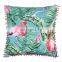 Wholesale Print Flamingo Embroidery Flowers Hat Cushion Pillow for Outdoor