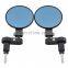 Universal 2Pcs M10 Motor Accessories Aluminum Black 22mm Motorcycles Handle Bar End Rearview Side Mirror