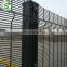 Boundary wall security system vandal resistant black metal security 358 mesh fence