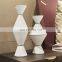 Modern Handmade Matte Minimalist Geometric Ceramic Decor Vase for Living Room