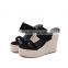 Pakistani Design Suede Buckle Women Wedges platform sandals shoes other color and material are available (LAJWG0009)