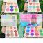 16 color empty round eyeshadow palette circle makeup paint style palette packaging wholesale