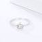 s925 silver ring female simple small fresh crown ring ins style diamond ring