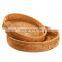 High Quality Rattan Serving Trays/ Natural Eco Friendly Rattan Wicker Handwoven Food Serving Trays