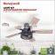 Professional OEM modern industrial style low voltage 110v or 220v wood color blades E27 lamp ceiling fan with remote control