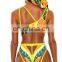 hot korean teen girl bikini women sexy printed split designer  bikini