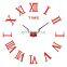 2022 Wholesale DIY Clock Modern Simple Wall Stickers Clocks Living Room DIY 3D Roman Large Wall Clocks For Home Decor