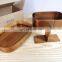 Eco Bamboo Bento Lunch Box, Wood Lunch Box 3-Compartment Japanese Bento Box Wooden-Sushi Tableware Bowl Food Container