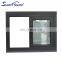 Hurricane Impact pvc windows price double laminated tempered glass with screen net to Bahamas house