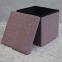 Foldable storage pressed velvet ottoman-Pink