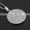 Stainless steel diamond Tai Chi Yin Yang necklace jewelry wholesale