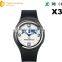 2016 X3 sim card smart watch 3g round smart watch MTK 6572 smartwatch sport