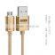 Golf Nylon Metal Plug 2.1A Fast Charging USB Data Cable For Android 3M Micro USB Cable For Samsung S5 S6 TB-0375
