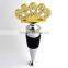 stainless steel crystal wine stopper
