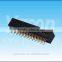 Dongguan supplier 2.54mm pitch two plastics straight DIP plug connector