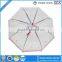 Automatic Straight Heart Print POE Transparent Umbrella With Latest Design