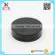 balck glass cosmetic jar plastic ABS screw lid cap-