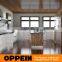 New Design U Shape Acrylic And Laminate Finish Cupboard Wooden Kitchen Cabinet With Island