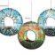 Blue Garden Hanging Mosaic glass Birdfeeder