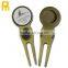 Different plating color metal golf divot repair tool golf ball marker