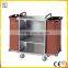 Heavy Duty Factory Wholesale Hotel Laundry Maid Trolley stainless steel hotel Housekeeping Cart products