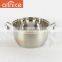 3-layer capsuled bottom kitchen ware stainless steel stockpot with s/s lid and handles