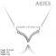 NZA-1001 925 Sterling Silver Necklace 12 Constellations Aries Sign Necklace