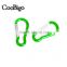 Colorful Aluminum Spring Carabiner Snap Hook Hanger Keychain Hiking Camping #FLQ186-5C(Mix-s)