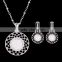 Wholesale Latest Design Fashion Necklaces Women Luxury Statement Diamond Jewelry Set SKJT0557