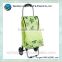 striped trolley supermarket shopping cart bag/shopping bag with wheels
