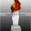 innovation rising trophy liuli glass colored crystal trophy