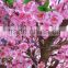 2016 China manufacture artificial cherry blossom tree plastic pink flower for decoration