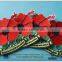Beautiful red flower emboridery patch