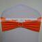 Spandex Chair Sash/spandex Band With Metal Round Rhinestone Buckle for Weddings