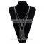 Ethnic 2016 Newest Multi Layered Chandelier Necklace With Turquoise Bead Fringe Necklace Arrow Head Dangle In Antique Silver