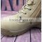 Factory direct sale hkaki leather desert combat tactical boots military with zipper