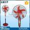 Rechargeable dc Fan Solar Power Standing Rechargeable Fan With Led Light16'' Fan