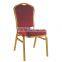 Hot sale cheap hotel stackable party chair aluminum gold banquet chair