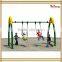 hot sale color powder coated metal garden Swing with baby seats