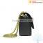 Heart shape pu cross body handbag with metal bowknot jewelry