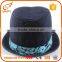 Wholesale custom mens dress fedora hats navy cheap fedora hats for men