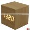 2014 led wooden clock & LED digital wood desk clock & Household desktop clock