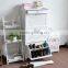 Modern high gloss white shoe cabinet for living room