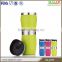 Customized stainless steel insulated travel mug with lid
