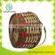 Bamboo material shopping basket with fixed handle