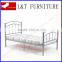 sliver single iron bed