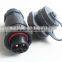 M19 3 pole female panel electronic wire to board connector